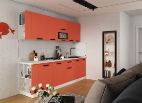 Модульная кухня Осло карбон манго в Серове - serov.mebel24.online | фото 1