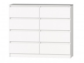 МС "Хилтон" Комод №3 1200 (8 ящ.) белый текстурный в Серове - serov.mebel24.online | фото 2