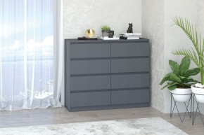 МС "Хилтон" Комод №3 1200 (8 ящ.) графит в Серове - serov.mebel24.online | фото