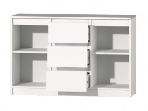 МС "Хилтон" Комод №4 1200 (белый текстурный) в Серове - serov.mebel24.online | фото 3