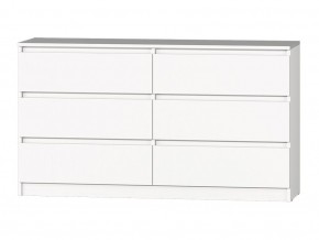 МС "Хилтон" Комод №5 1400 (6 ящ.) белый текстурный в Серове - serov.mebel24.online | фото 2
