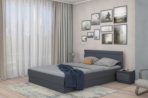 МС "Хилтон" Кровать 1,6 (графит) в Серове - serov.mebel24.online | фото