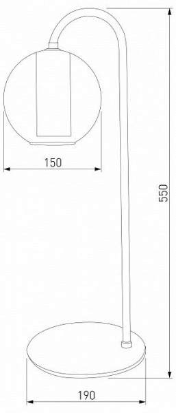 Настольная лампа декоративная Eurosvet Cobble 80508/1 дымчатый в Серове - serov.mebel24.online | фото 2