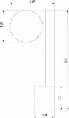 Настольная лампа декоративная Eurosvet Marbella 01157/1 черный в Серове - serov.mebel24.online | фото 3