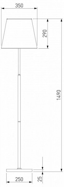Настольная лампа декоративная Eurosvet Ozark 01156/1 латунь в Серове - serov.mebel24.online | фото 2