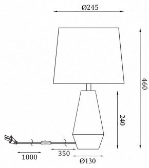 Настольная лампа декоративная Maytoni Calvin Table Z181-TL-01-W в Серове - serov.mebel24.online | фото 2