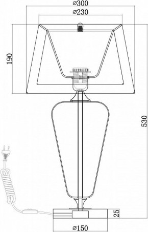 Настольная лампа декоративная Maytoni Verre Z005TL-01CH в Серове - serov.mebel24.online | фото 4