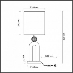 Настольная лампа декоративная Odeon Light Bagel 5410/1T в Серове - serov.mebel24.online | фото 4