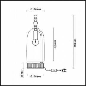 Настольная лампа декоративная Odeon Light Bell 4892/1T в Серове - serov.mebel24.online | фото 6