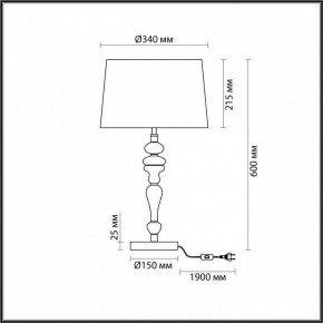 Настольная лампа декоративная Odeon Light Homi 5040/1T в Серове - serov.mebel24.online | фото 4