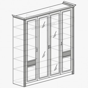 ОРЛЕАН Спальный гарнитур (модульный) ясень белый в Серове - serov.mebel24.online | фото 5