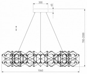 Подвесная люстра Eurosvet Uma 90369/15 медь в Серове - serov.mebel24.online | фото 4