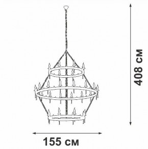 Подвесная люстра Vitaluce V1872 V1872-7/16+8+8 в Серове - serov.mebel24.online | фото 3