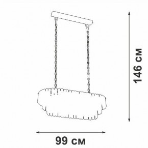 Подвесная люстра Vitaluce V5353 V5353-8/19 в Серове - serov.mebel24.online | фото 4