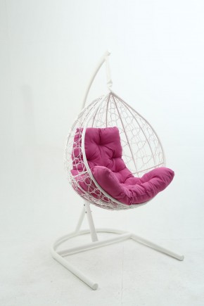 Подвесное кресло Бароло (белый/розовый) в Серове - serov.mebel24.online | фото