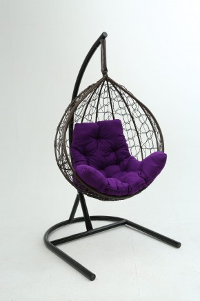 Подвесное кресло Бароло (коричневый/фиолетовый) в Серове - serov.mebel24.online | фото