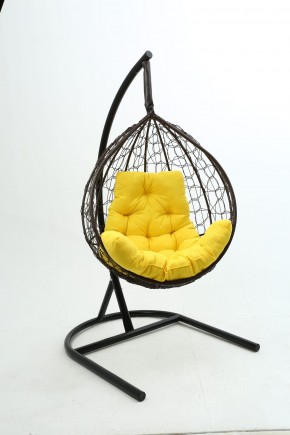 Подвесное кресло Бароло (коричневый/желтый) в Серове - serov.mebel24.online | фото