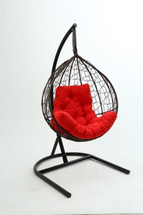 Подвесное кресло Бароло (коричневый/красный) в Серове - serov.mebel24.online | фото