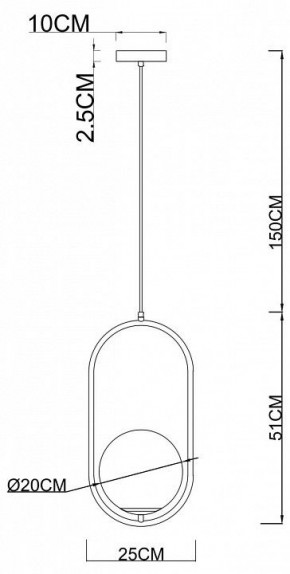 Подвесной светильник Arte Lamp Matisse A7746SP-1AB в Серове - serov.mebel24.online | фото 3