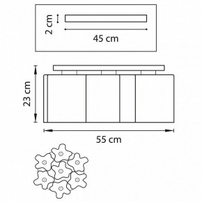 Потолочная люстра Lightstar Nubi 802073 в Серове - serov.mebel24.online | фото 2