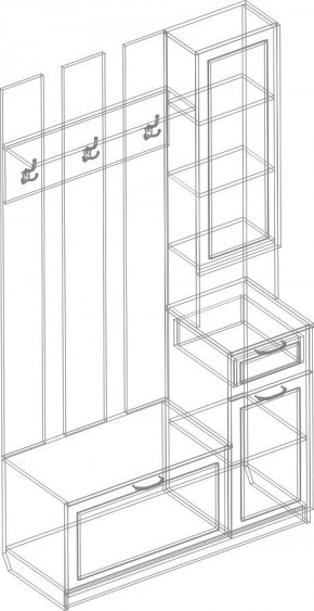 Прихожая Александрия (модульная) в Серове - serov.mebel24.online | фото 5