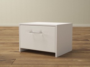 PROxSON Тумба Varna (ЛДСП Белая+экокожа Белый/Белый) 51x40 в Серове - serov.mebel24.online | фото