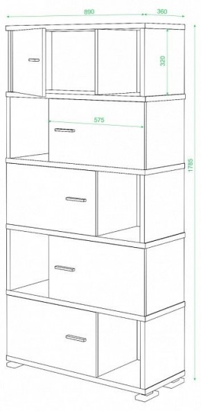 Шкаф комбинированный Домино СБ-30/5 в Серове - serov.mebel24.online | фото 3