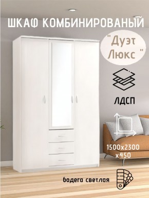 Шкаф комбинированный Дуэт Люкс с зеркалом в Серове - serov.mebel24.online | фото 7