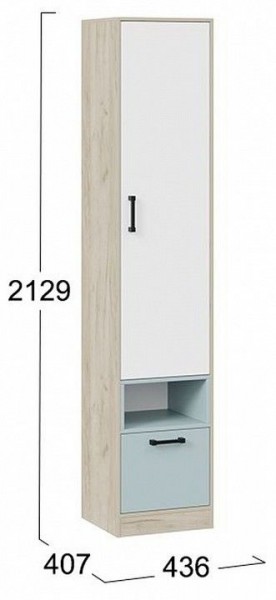 Шкаф комбинированный Оливер 401.002.000 в Серове - serov.mebel24.online | фото 3