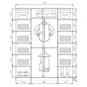 Шкаф-купе ХИТ 22-4-20/2-222 (420) в Серове - serov.mebel24.online | фото 2
