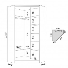 Шкаф-купе ХИТ-У-22-4-55 в Серове - serov.mebel24.online | фото 2