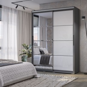 Шкаф-купе Крафт-6 1.6 м ШКК-06 (графит) в Серове - serov.mebel24.online | фото 1