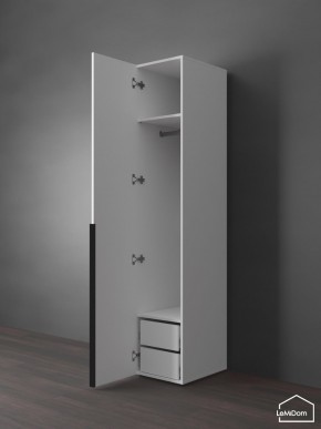 Шкаф Linnea MHR-1-3 2050х400х510 (Белый-М 11.1.2) в Серове - serov.mebel24.online | фото 5
