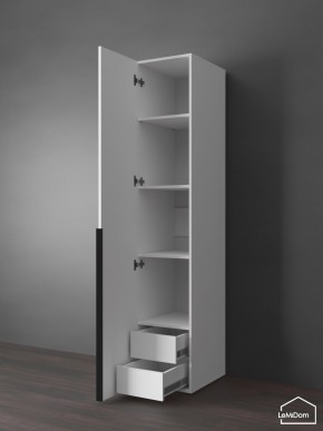 Шкаф Linnea MHR-1-3 2050х400х510 (Белый-М 11.1.2) в Серове - serov.mebel24.online | фото 6