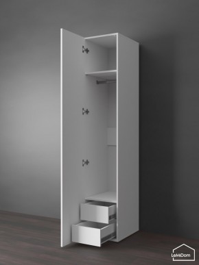 Шкаф Linnea MHR-1PO-3 2050х400х510 (Белый-М 11.1.2) в Серове - serov.mebel24.online | фото 5
