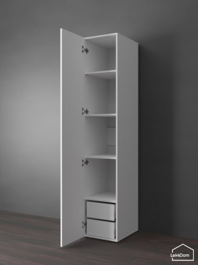 Шкаф Linnea MHR-1PO-4 2050х400х510 (Белый-М 11.1.1) в Серове - serov.mebel24.online | фото 5