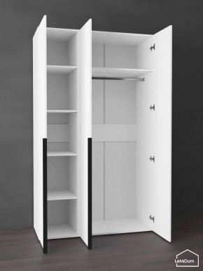 Шкаф Linnea MHR-3-1 2050х1200х510 (Белый-М 11.1.2) в Серове - serov.mebel24.online | фото 4