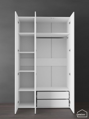 Шкаф Linnea MHR-3PO-2 2050х1200х510 (Белый-М 11.1.2) в Серове - serov.mebel24.online | фото 6