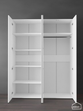 Шкаф Linnea MHR-4PO-1 2050х1600х510 (Белый-М 11.1.2) в Серове - serov.mebel24.online | фото 4
