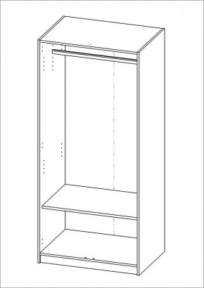 Шкаф ОРИОН двухдверный, цвет Дуб Венге в Серове - serov.mebel24.online | фото 2