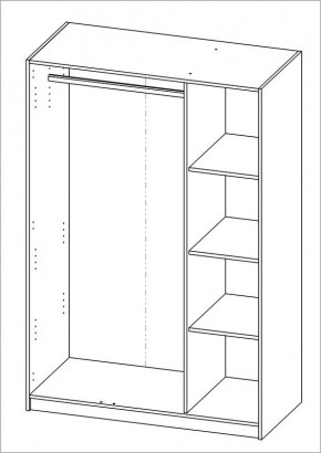 Шкаф ОРИОН трехдверный, цвет Дуб Венге в Серове - serov.mebel24.online | фото 3