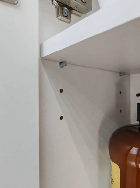 Шкаф пенал навесной для ванной MH10-MA 300х1548 (Белый-М 10.1.1) Белый глянец в Серове - serov.mebel24.online | фото 6