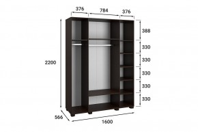 Шкаф платяной Монблан МБ-25К в Серове - serov.mebel24.online | фото 3