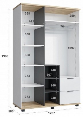 Шкаф платяной СкайЛайт СЛ-03К в Серове - serov.mebel24.online | фото 5