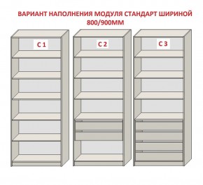 Шкаф распашной серия «ЗЕВС» (PL3/С1/PL2) в Серове - serov.mebel24.online | фото 6