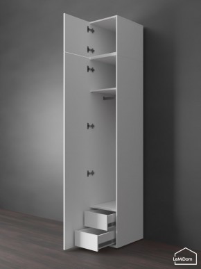 Шкаф с антресолью Linnea MHR-1POA-3 2450х400х510 (Белый-М 11.1.1) в Серове - serov.mebel24.online | фото 6