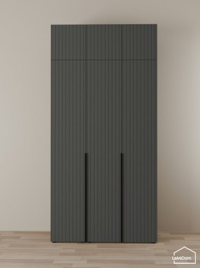 Шкаф с антресолью Linnea MHR-3A-1 2450х1200х510 (Графит-М 11.1.25) в Серове - serov.mebel24.online | фото 1