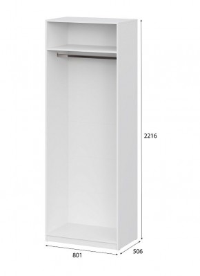 Шкаф ШК-5 (800) Белый текстурный в Серове - serov.mebel24.online | фото 4