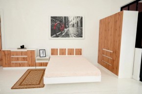 Спальный гарнитур Парус (Белый/Вотан) 1400 (Вариант-1) в Серове - serov.mebel24.online | фото