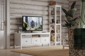 Стеллаж 420 Кантри, массив сосны, цвет белый в Серове - serov.mebel24.online | фото 4